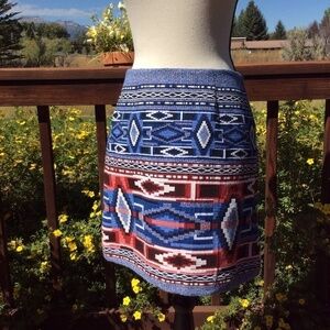 Karen Kane Blair Print A-Line Skirt Sz-4